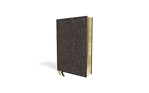 NIV, Life Application Study Bible, Third Edition, Bonded Leather, Navy Floral, Red Letter