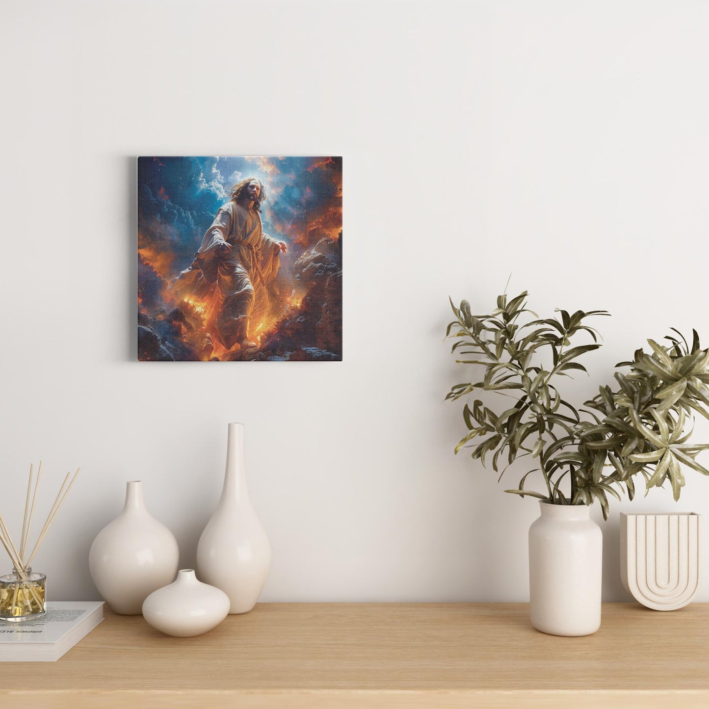 Jesus Ascending Canvas Wrap