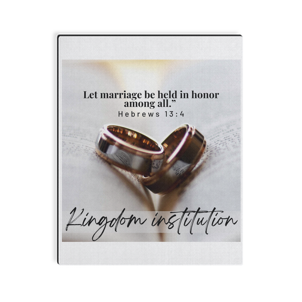 Kingdom marriage Canvas Wraps